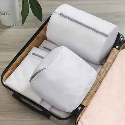Mesh Laundry Bag Durable Mesh Zipper Closure – Protects Shoes and Bras